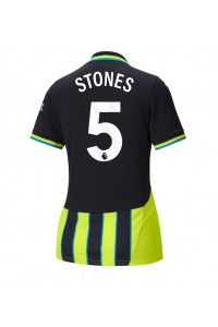 Fotbalové Dres Manchester City John Stones #5 Dámské Venkovní Oblečení 2024-25 Krátký Rukáv